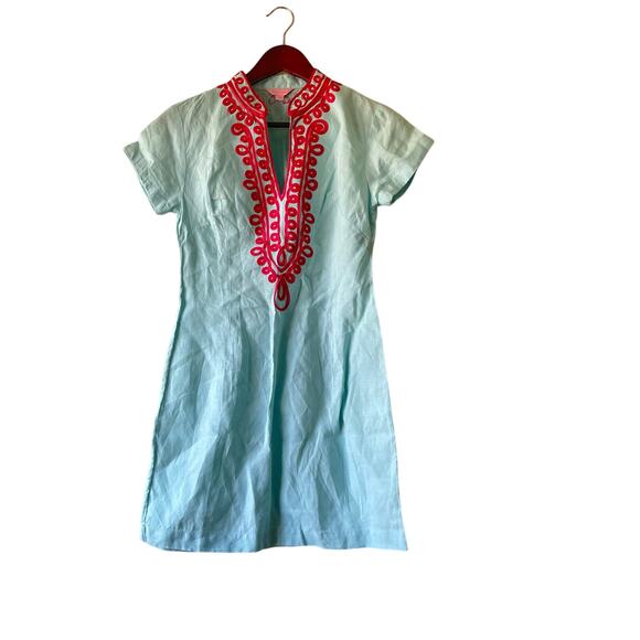 Lilly Pulitzer Boca Grande 100% Linen Tunic Dress and‎ xsmall - Picture 1 of 7